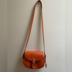 Orange JW Hulme medium Legacy Crossbody saddle bag from Anthropologie